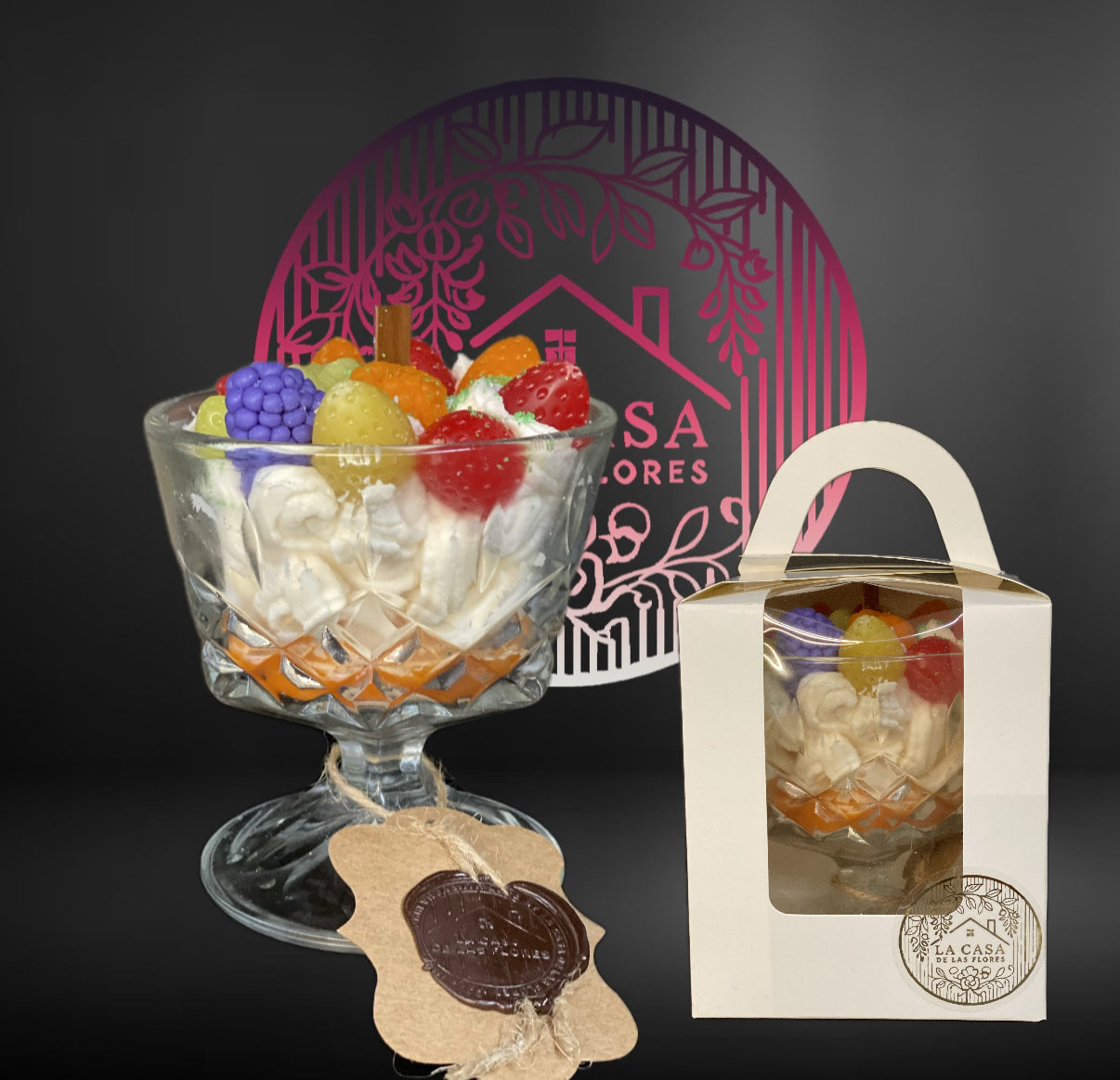 Handmade Dessert Candle by La Casa de Las Flores