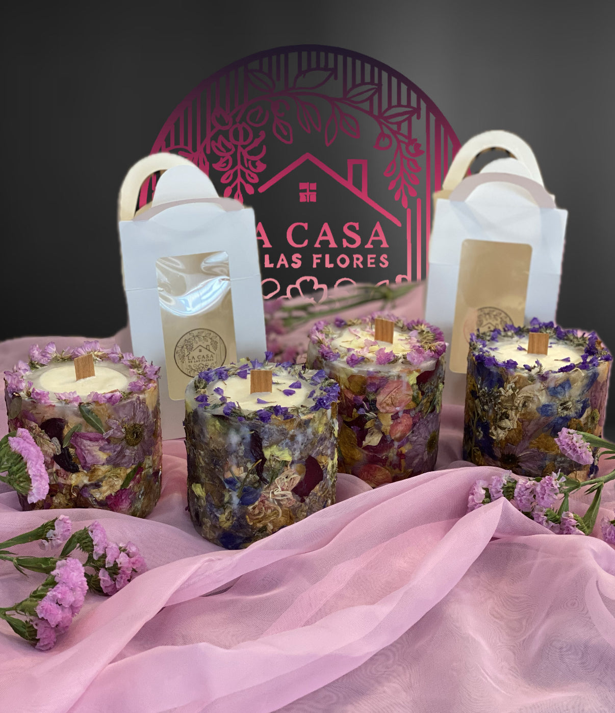 Handmade Botanical Candle – Floral & Fresh – 50h Burn