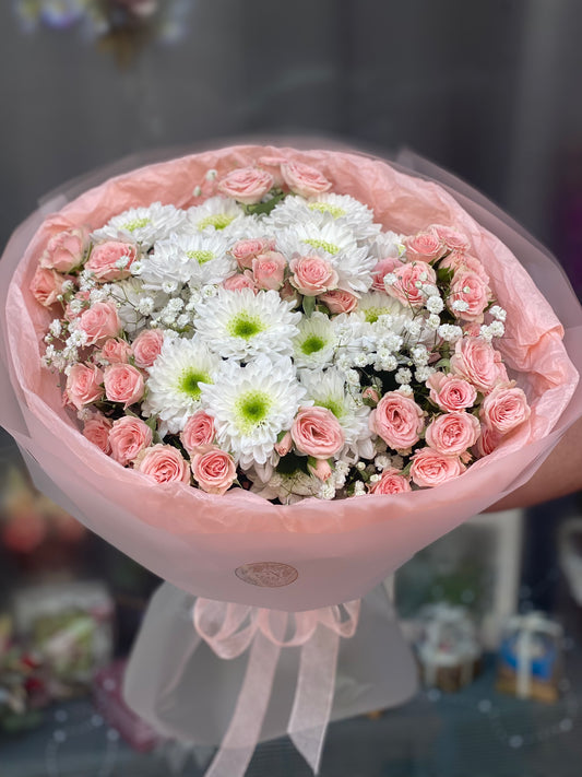 Bouquet pink rose love