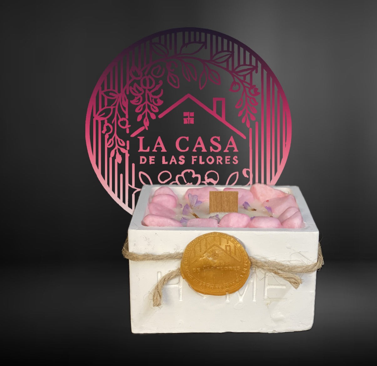 Handmade HOME Candle by La Casa de Las Flores