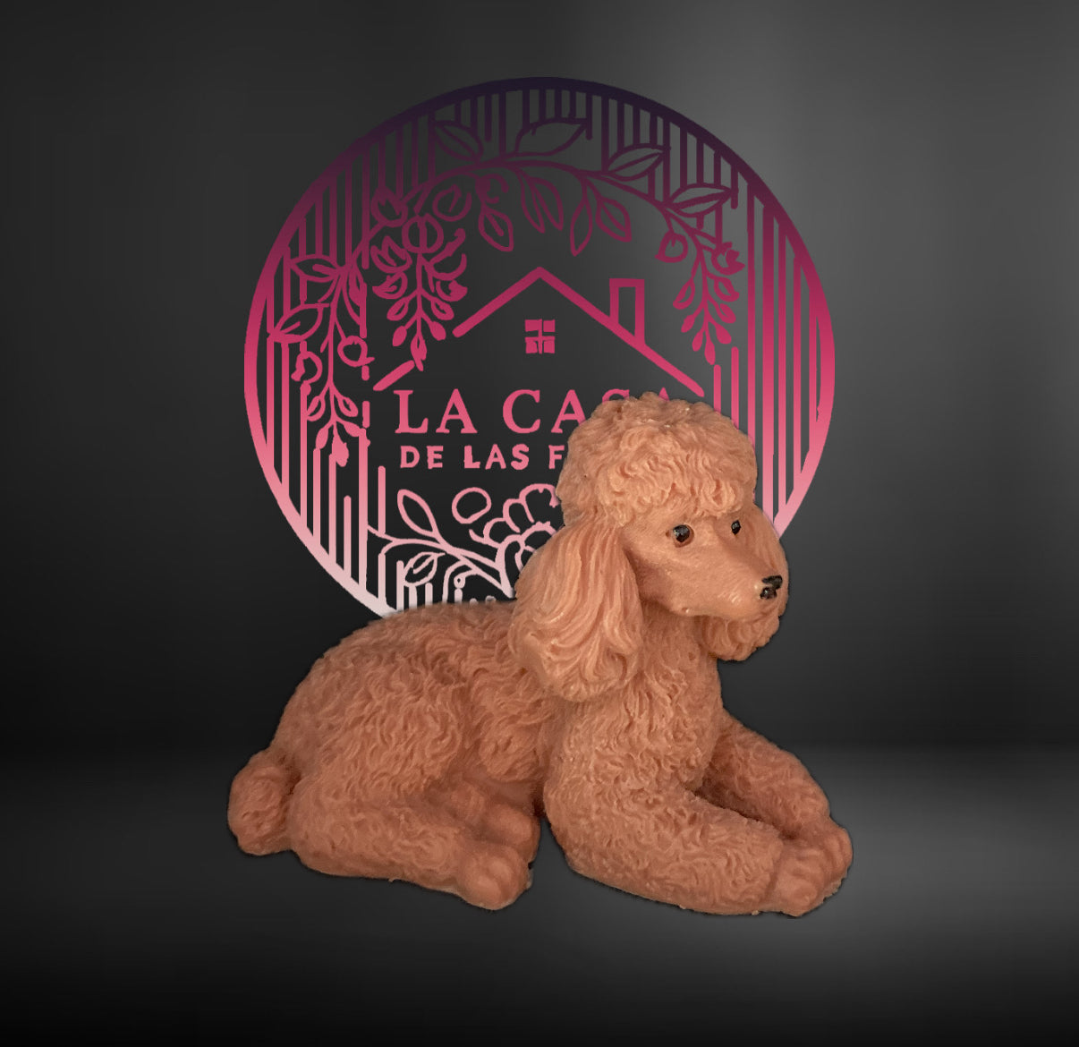 Handmade Poodle Dog-Shaped Soap