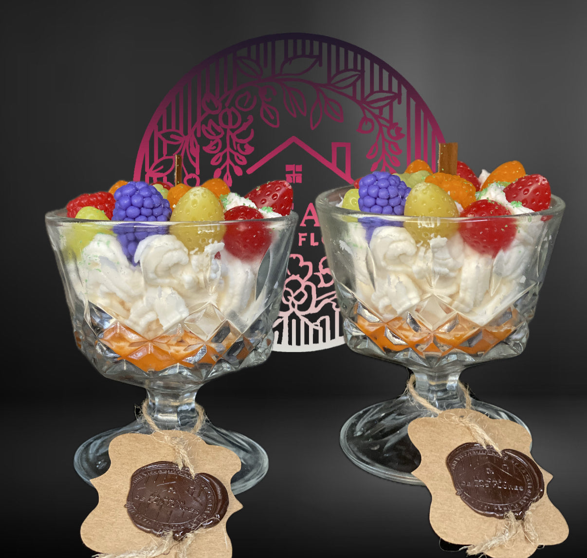 Handmade Dessert Candle by La Casa de Las Flores
