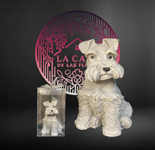 Handmade Schnauzer Dog-Shaped Soap